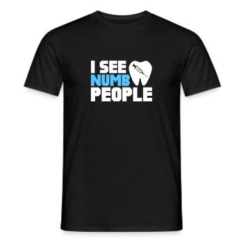 Dentist Dentist Dentist Teeth Gift - Men's T-Shirt - black - Front - AI Model Male 178 light (178cm)