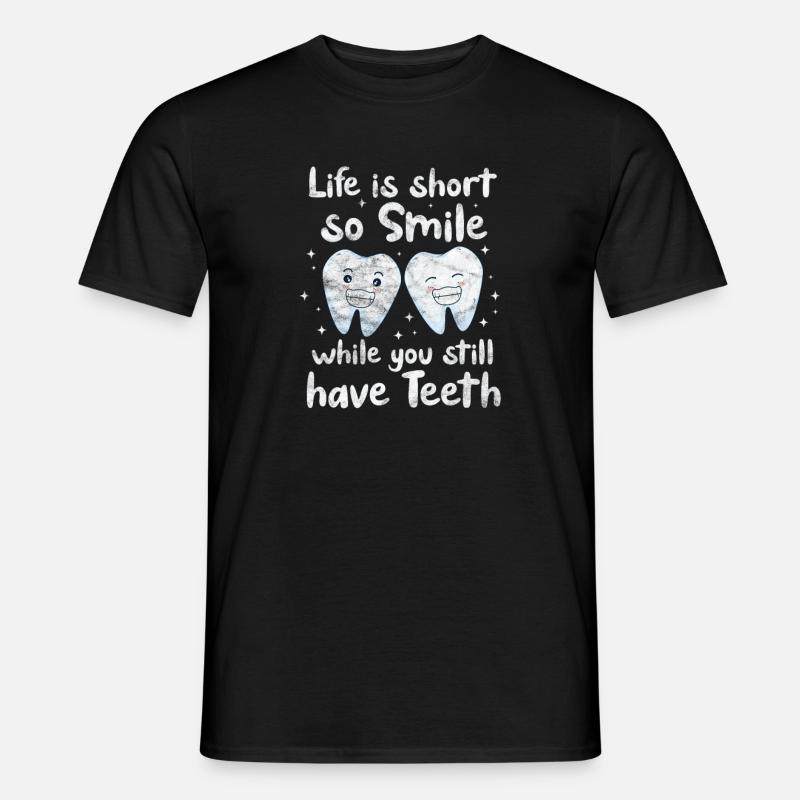Zahnarzt - Männer T-Shirt - Schwarz