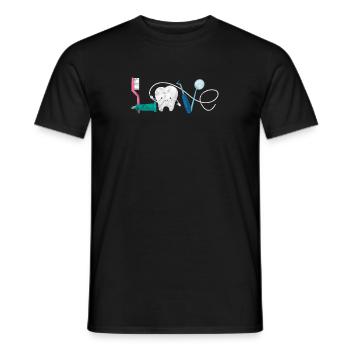 dentist - Men's T-Shirt - black - Front - AI Model Male 178 light (178cm)