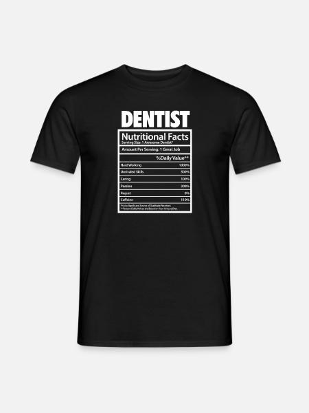 Dentiste Dentiste Dentiste Dentist Dents Cadeau - T-shirt homme - noir