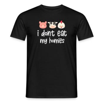 Vegan Veganer Veganismus Tierrechte Geschenk - Männer T-Shirt - Schwarz - Vorne - AI Model Male 178 light (178cm)