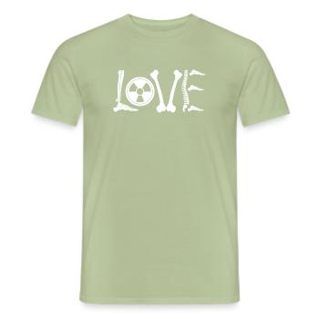 Radiology Radiologist Röntgen Rad Tech Gift - Men's T-Shirt - sage - Front - AI Model Male 178 light (178cm)