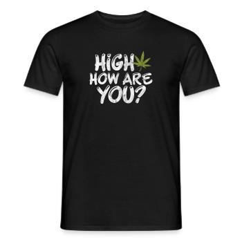 Cannabis - T-shirt homme - noir - Devant - AI Model Male 178 light (178cm)