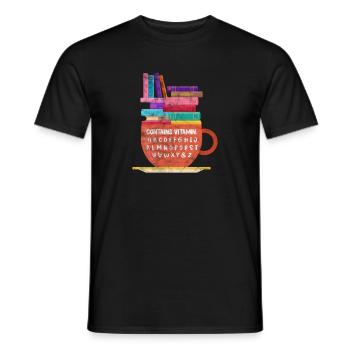 Read - Men's T-Shirt - black - Front - AI Model Male 178 light (178cm)