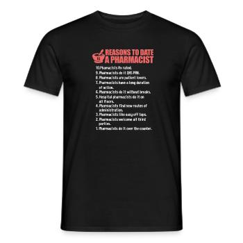 Pharmacie pharmacie pharmacienne cadeau - T-shirt homme - noir - Devant - AI Model Male 178 light (178cm)