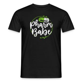 Pharmacie - T-shirt homme - noir - Devant - AI Model Male 178 light (178cm)
