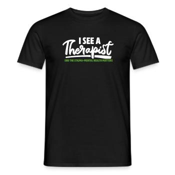 Santé mentale Cadeau en santé mentale - T-shirt homme - noir - Devant - AI Model Male 178 light (178cm)