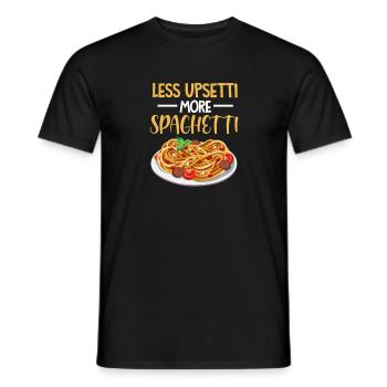 Spaghetti Pasta Noodles Food Cadeau italien - T-shirt homme - noir - Devant - AI Model Male 178 light (178cm)