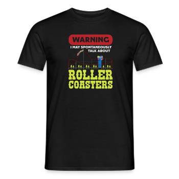 Roller coaster - Men's T-Shirt - black - Front - AI Model Male 178 light (178cm)