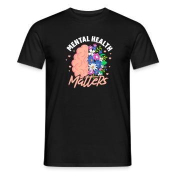 Santé mentale Cadeau en santé mentale - T-shirt homme - noir - Devant - AI Model Male 178 light (178cm)