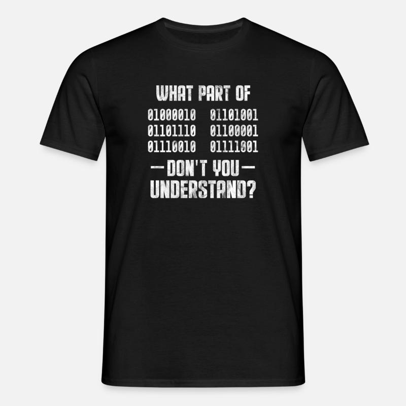 Binary - Men's T-Shirt - black