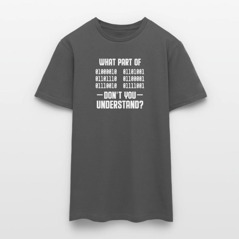Binär Code Programmierer Coder Geschenk Männer T-Shirt