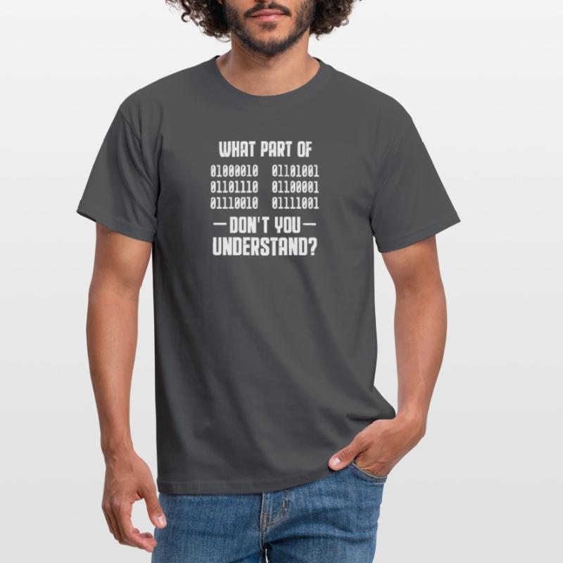 Binär Code Programmierer Coder Geschenk Männer T-Shirt
