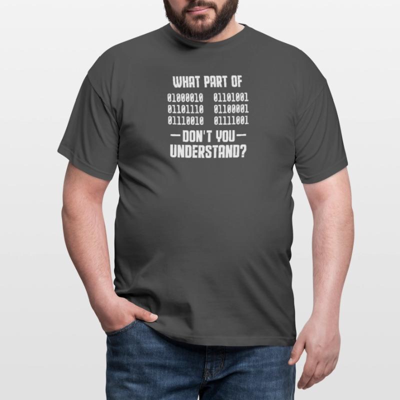 Binär Code Programmierer Coder Geschenk Männer T-Shirt