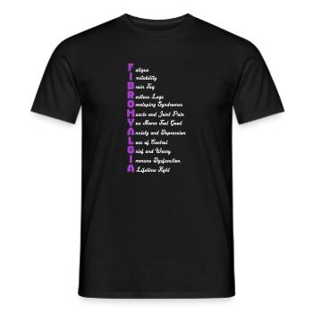 Fibromyalgia Fibro Fibromyalgia Rheumatism Gift - Men's T-Shirt - black - Front - AI Model Male 178 light (178cm)