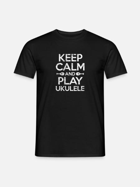 Ukulélé - T-shirt homme - noir