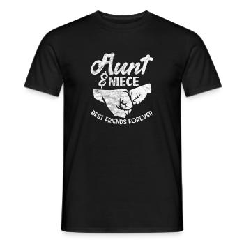 Tante Nièce - T-shirt homme - noir - Devant - AI Model Male 178 light (178cm)