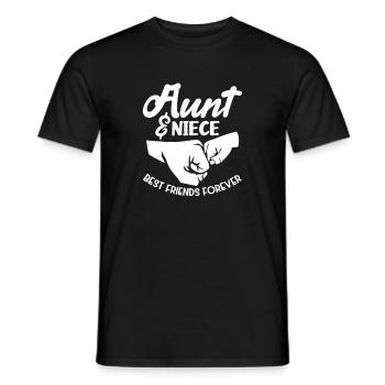 Aunt Niece Daughter Sister Family Gift - Men's T-Shirt - black - Front - AI Model Male 178 light (178cm)