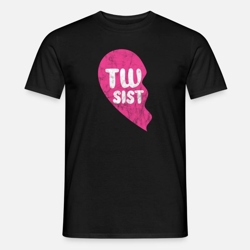 Zwillingsschwester - Männer T-Shirt - Schwarz