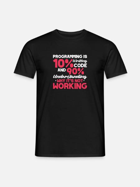 Software Developer Programmer Software - Men's T-Shirt - black