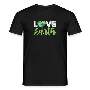 Changement climatique Protection de l’environnement Protection de l’environnement Cadeau de la Terre - T-shirt homme - noir - Devant - AI Model Male 178 light (178cm)