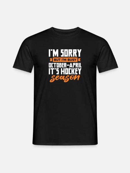 Eishockey - Männer T-Shirt - Schwarz