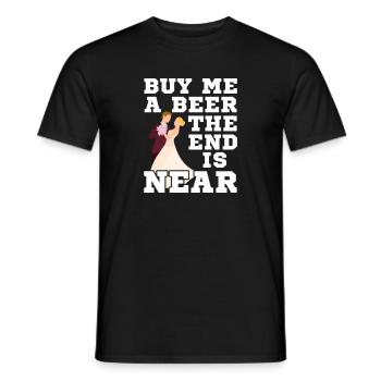 Bachelor party - Men's T-Shirt - black - Front - AI Model Male 178 light (178cm)