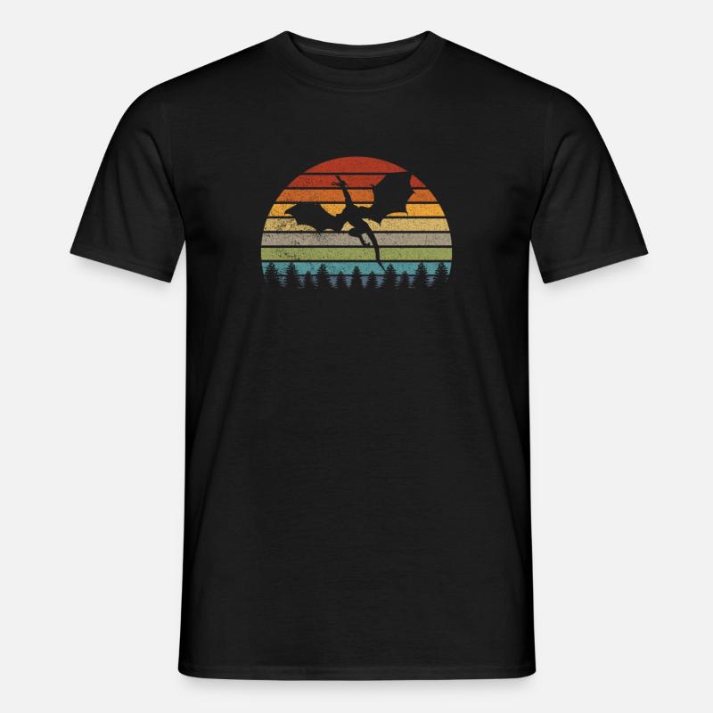 Drache - Männer T-Shirt - Schwarz