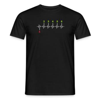 Biker - Männer T-Shirt - Schwarz - Vorne - AI Model Male 178 light (178cm)