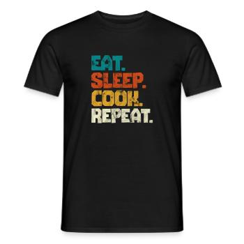 Kochen Koch Köchin Restaurant Küche Geschenk - Männer T-Shirt - Schwarz - Vorne - AI Model Male 178 light (178cm)