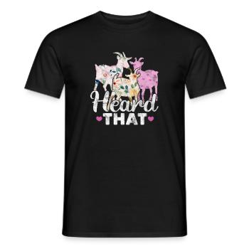 Goat - Men's T-Shirt - black - Front - AI Model Male 178 light (178cm)