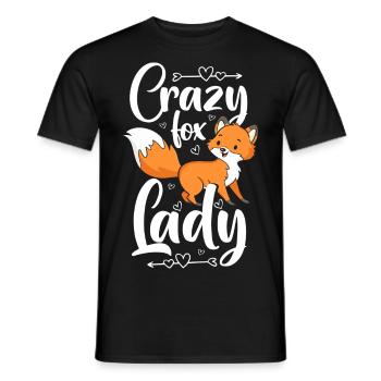 Fuchs Füchse - Männer T-Shirt - Schwarz - Vorne - AI Model Male 178 light (178cm)