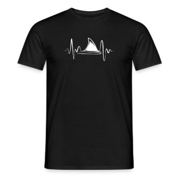 Shark - Men's T-Shirt - black - Front - AI Model Male 178 light (178cm)