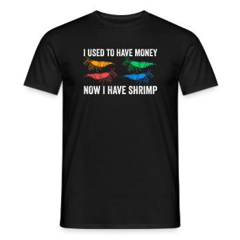 Dwarf Prawn Shrimp Shrimp Aquascaper Aquascaper Aquastry - Men's T-Shirt - black - Front - AI Model Male 178 light (178cm)