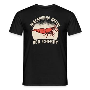 Dwarf Prawn Shrimp Shrimp Aquascaper Aquascaper Aquastry - Men's T-Shirt - black - Front - AI Model Male 178 light (178cm)