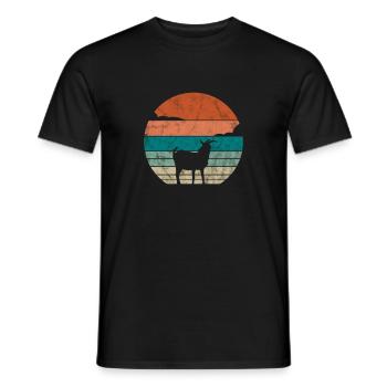 Goat - Men's T-Shirt - black - Front - AI Model Male 178 light (178cm)