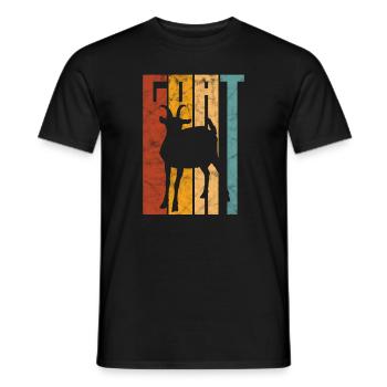 Goat - Men's T-Shirt - black - Front - AI Model Male 178 light (178cm)