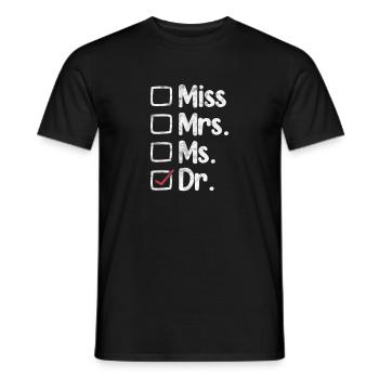 Doctor Medicine Doctor Doctor Physician Assistant Gift - Men's T-Shirt - black - Front - AI Model Male 178 light (178cm)