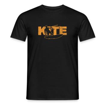 Kitesurfing - Men's T-Shirt - black - Front - AI Model Male 178 light (178cm)