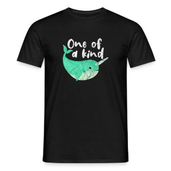 Narwal - Männer T-Shirt - Schwarz - Vorne - AI Model Male 178 light (178cm)