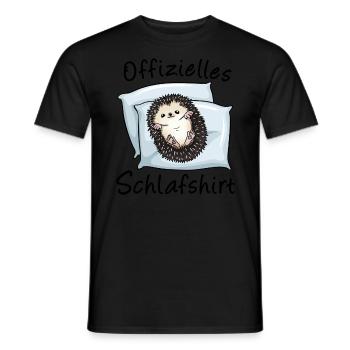 Lustiges Afrikanischer Weißbauchigel Igel Kostüm - Männer T-Shirt - Schwarz - Vorne - AI Model Male 178 light (178cm)