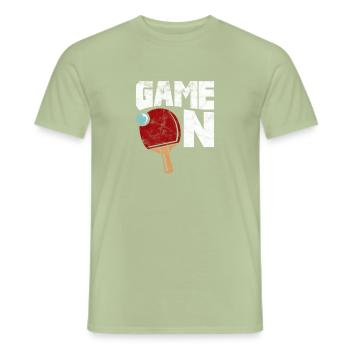 Ping-Pong Table Tennis - T-shirt homme - vert sauge - Devant - AI Model Male 178 light (178cm)