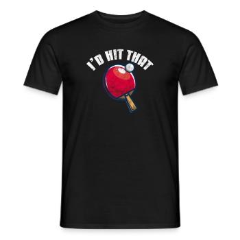 Ping-Pong Table Tennis - T-shirt homme - noir - Devant - AI Model Male 178 light (178cm)