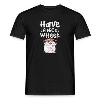 Meerschweinchen - Männer T-Shirt - Schwarz - Vorne - AI Model Male 178 light (178cm)