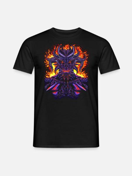 Demon from hell - Men's T-Shirt - black