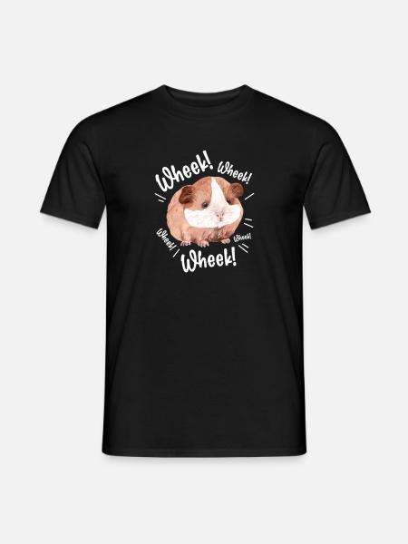 Świnka morska Pet Guinea Pig Prezent - T-shirt męski - czarny