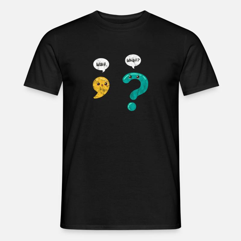 Grammatik Lehrer - Männer T-Shirt - Schwarz