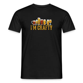 Bière Alcool Brasserie Brasserie Tasse de bière Cadeau - T-shirt homme - noir - Devant - AI Model Male 178 light (178cm)