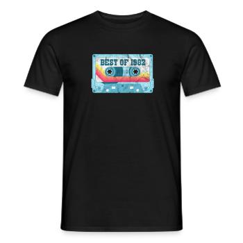 1982 - T-shirt homme - noir - Devant - AI Model Male 178 light (178cm)