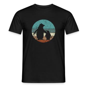 Penguin - Men's T-Shirt - black - Front - AI Model Male 178 light (178cm)